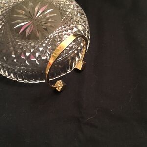 J Crew Modern Cubist Shiny Goldtone Bracelet